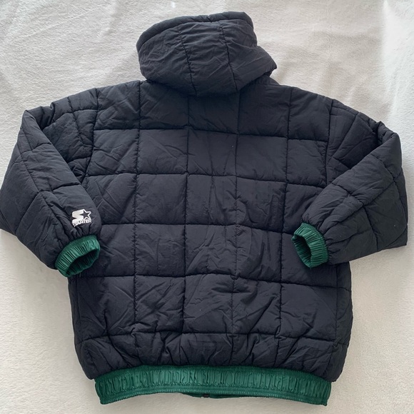 Vintage Reversible Starter Puffer Jacket New York Jets Size L - Picture 7 of 9